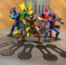 Action Pose Action Figure Stand   Extra Wide Double Peg Base 5-Pack   6" Scale