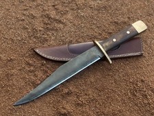Custom Made Hand Forged 5160 Spring Steel Rifle Man's Bowie Knife Museum Replica