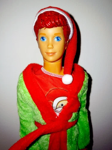 Glittery Red Hair Repainted 90's Kevin Skipper Elf Barbie Doll OOAK