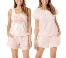 Lucky Brand Women  s 3 Piece Shorts Lounge Set , Potpourri, Size Medium