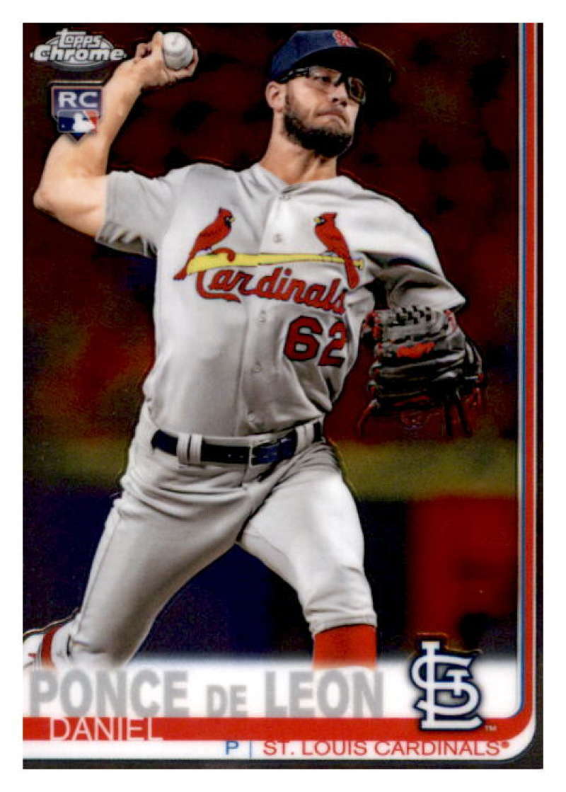 2019 Topps Chrome 75 Daniel Ponce de Leon Cardinals NMMT (RC Rookie