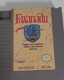 Faxanadu  (Nintendo NES, 1989) Genuine Authentic Vintage Cartridge Only