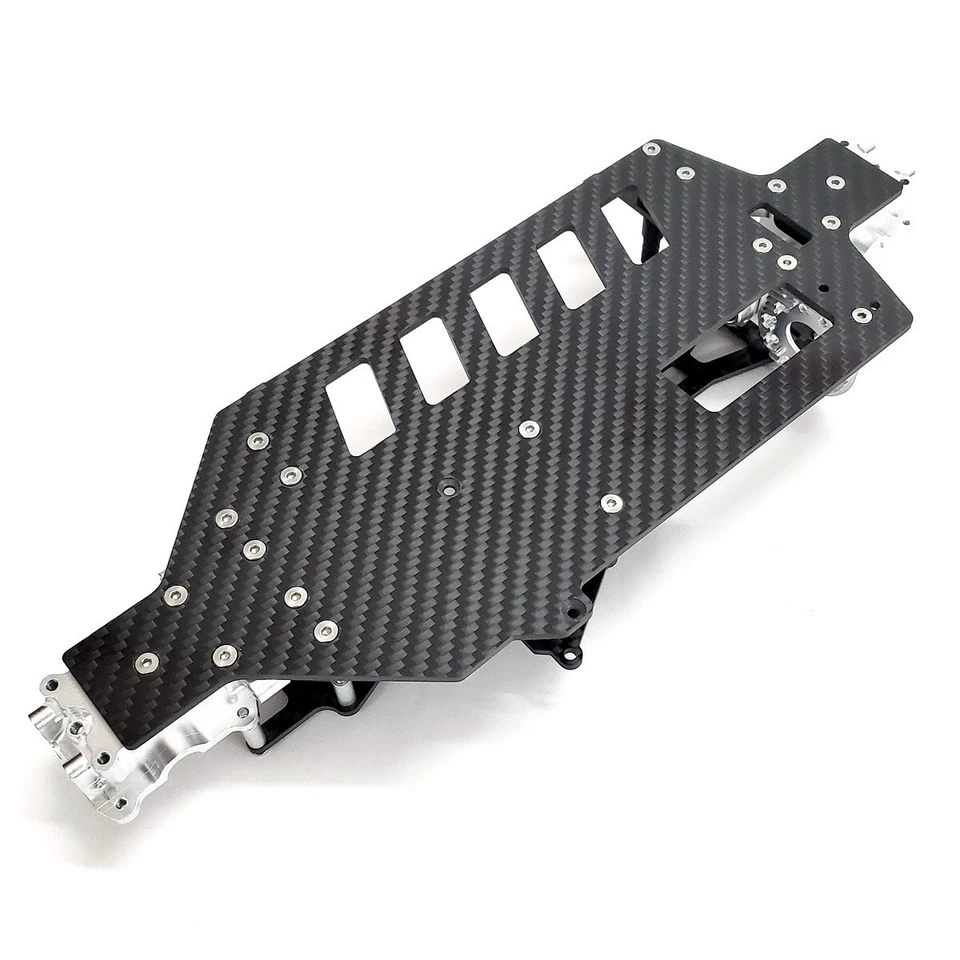 Custom Carbon Chassis  with Aluminum Lower Gearbox kit for TAMIYA TT-02 Chassis - Image 2 of 4
