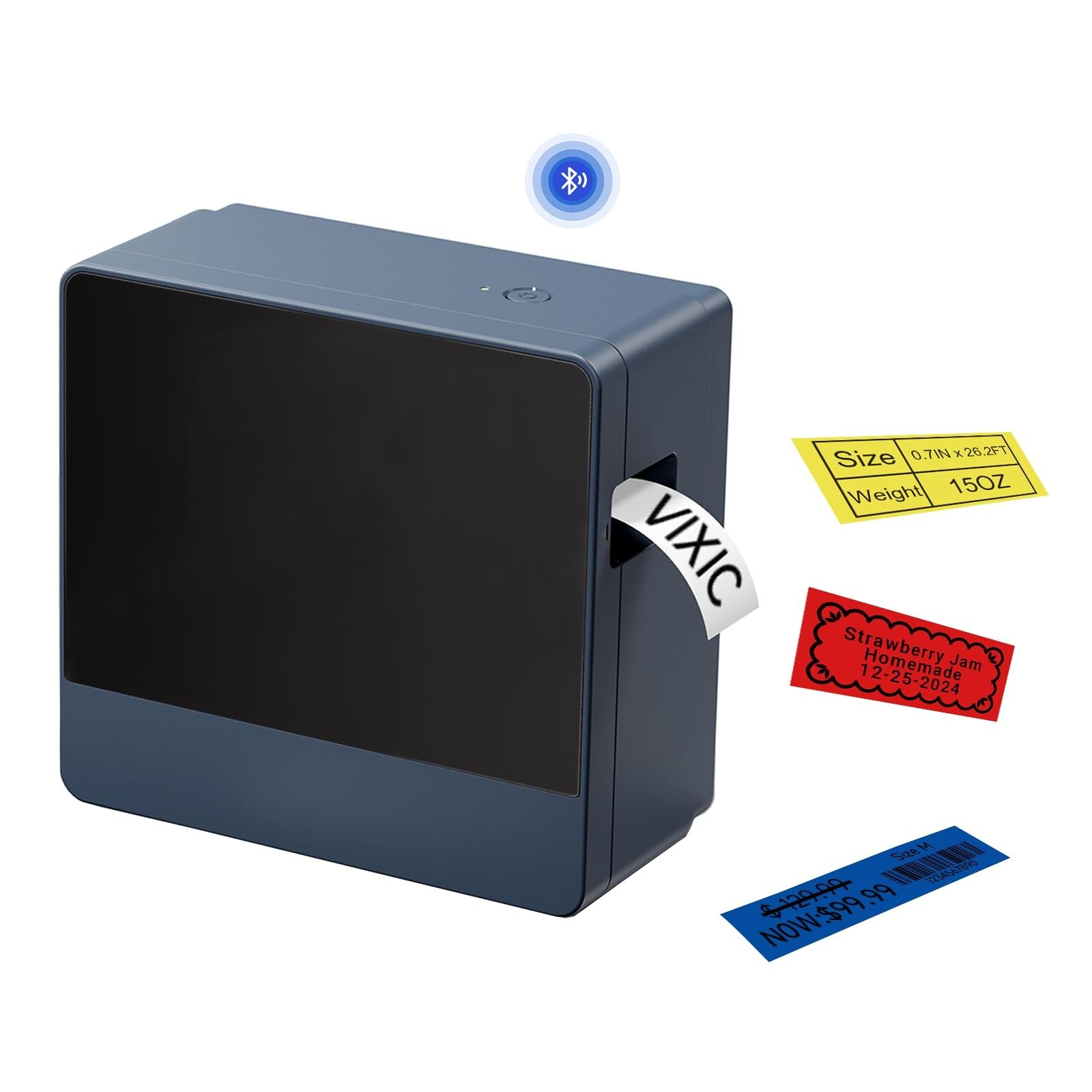 24mm Bluetooth Label Maker with Laminated Tape - Wireless P780BT Printer for PC & Mobile  -image