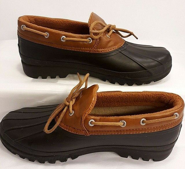 low sperry duck boots