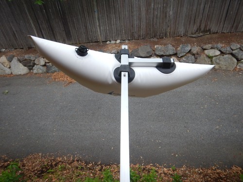 Inflatable Pontoon Float w/ 3 Fittings for Square Tubing. For Canoe or Kayak. - Picture 11 of 16