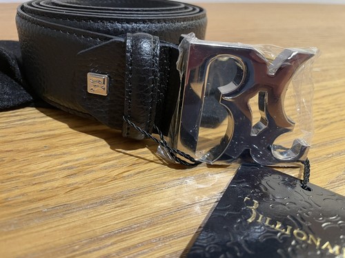 New mens Billionaire Double B leather belt in Black size 115 38/40 Superb WOW!! - Picture 6 of 7