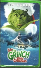 Dr. Seuss' How The Grinch Stole Christmas VHS 2001 Jim Carrey Jeffrey Tambor PG