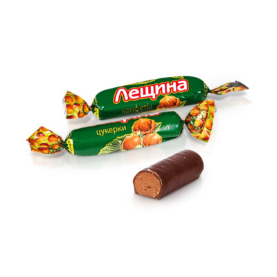 Haselnusskonfekt - Leschtschina, in kakaohaltiger Fettglasur, 300 g - Конфеты