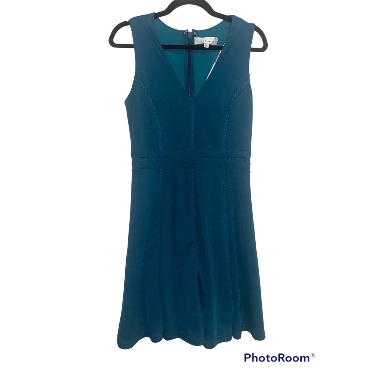 Adelyn Rae Cutout Teal Fit and Flare Dress Medium Adelyn Rae Cutout Teal Fit and Flare Dress Medium