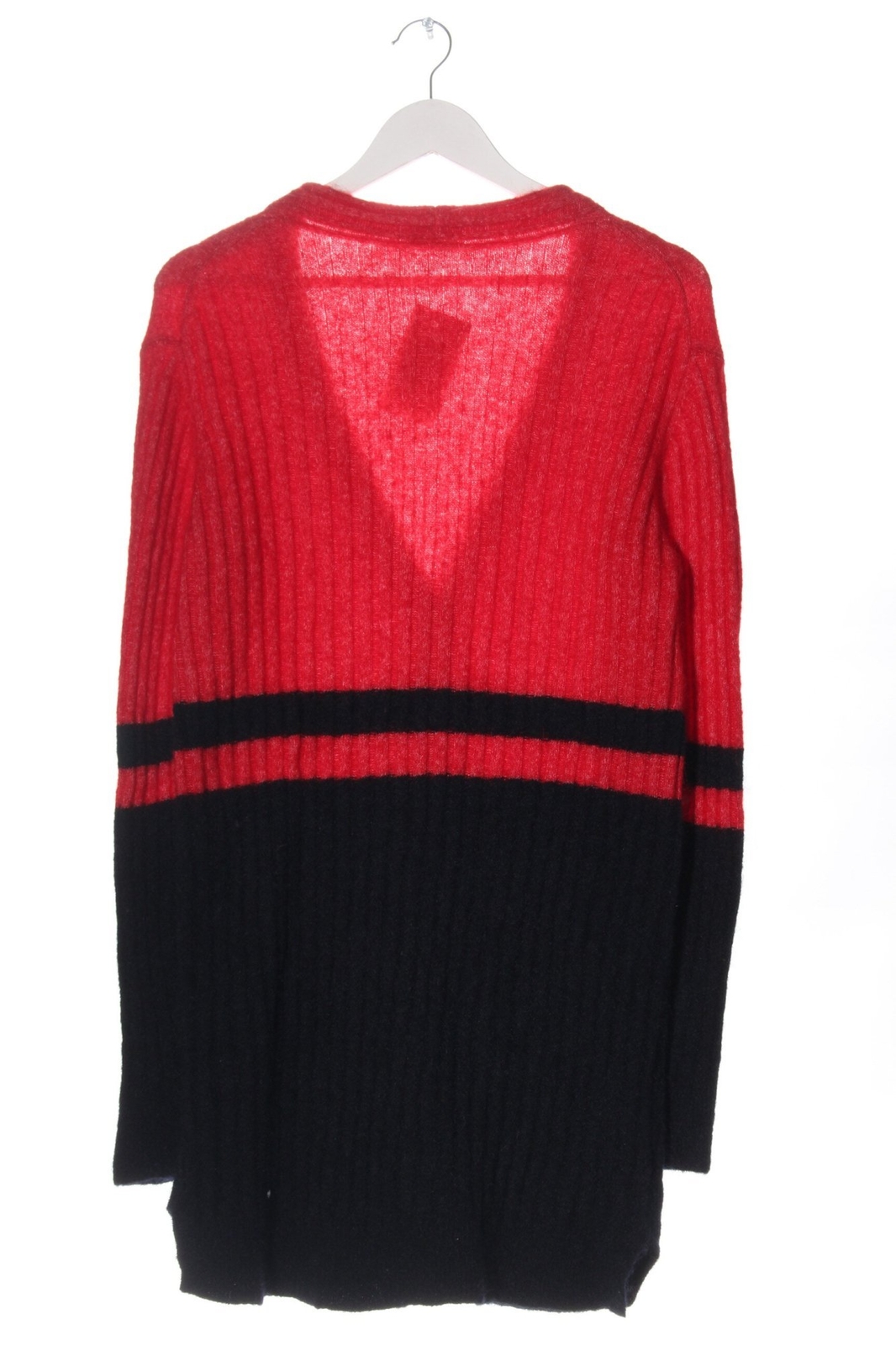 Cardigan Multiblu Femme - Taille 36, Noir Et Rouge, Coupe Ample, Occasion Très Bon état