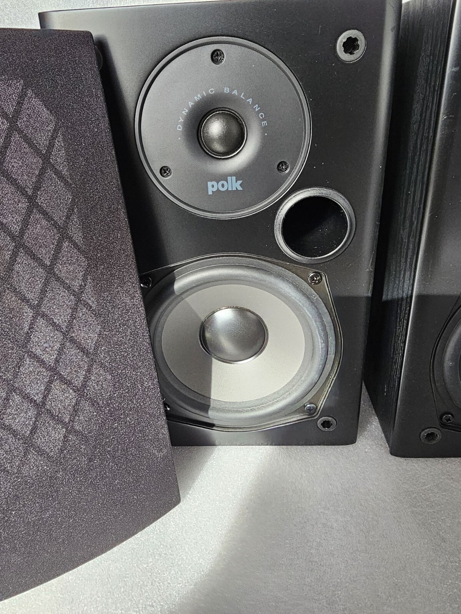 Polk Audio T15 Home Theater Bookshelf Speakers - Black, Pair MINT