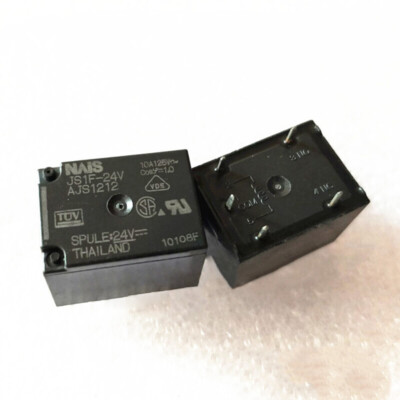 2Pcs NAIS JS1F-24V AJS1212 Power Relay 5Pins 10A 125V