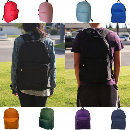 Niños Adolescentes Niñas Niños Mochila Libro de Estudiante Bolso Escolar Liso Viaje Multicolor - Imagen 13 de 15