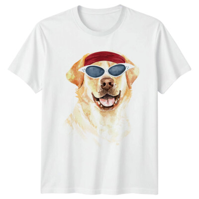 Labrador Retriever Sonnenbrille Herren T-Shirt Cool Dog Tee