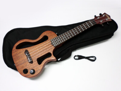 MAHALO EUK-200 Electric Ukulele Concert Size Solid Body w/Case NEW