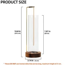 Incense Holder for Sticks Anti-Ash Flying Incense Burner with 30 Incense Stic...