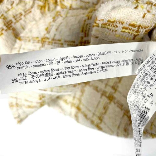 Zara Woman Tweed Blazer Dress XS 8 Button Check Ivory Party Blogger - 第 15/15 張圖片