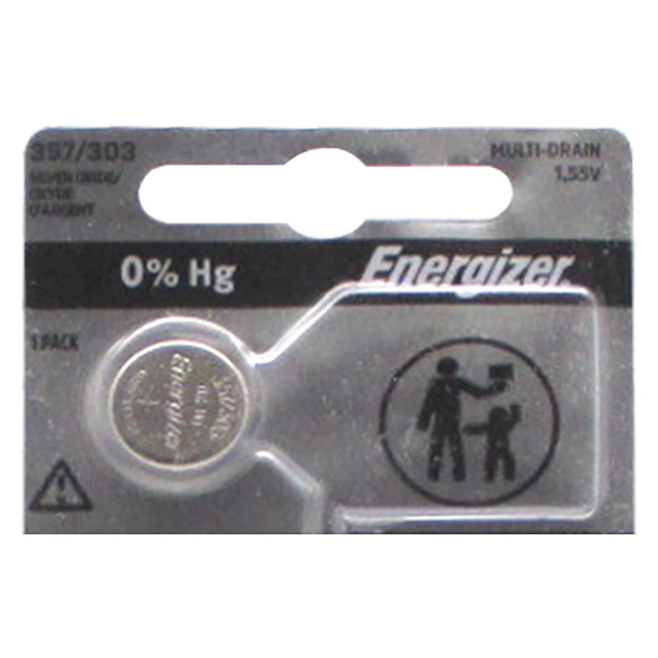 Energizer 357 / 303 óxido de plata 4 baterías (SR44SW / SR44W) Foto 3 de 3