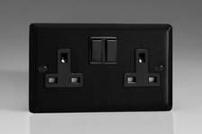 Varilight Urban Matt Black Range - Black Plastic Inserts & Switches