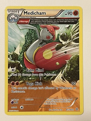 pokemon medicham card - ex 161/142 - Stellar Crown [1FF] Spinning Kick (80) Medicham does 20 damage to itself. Medicham V 2021 Pokemon Evolving