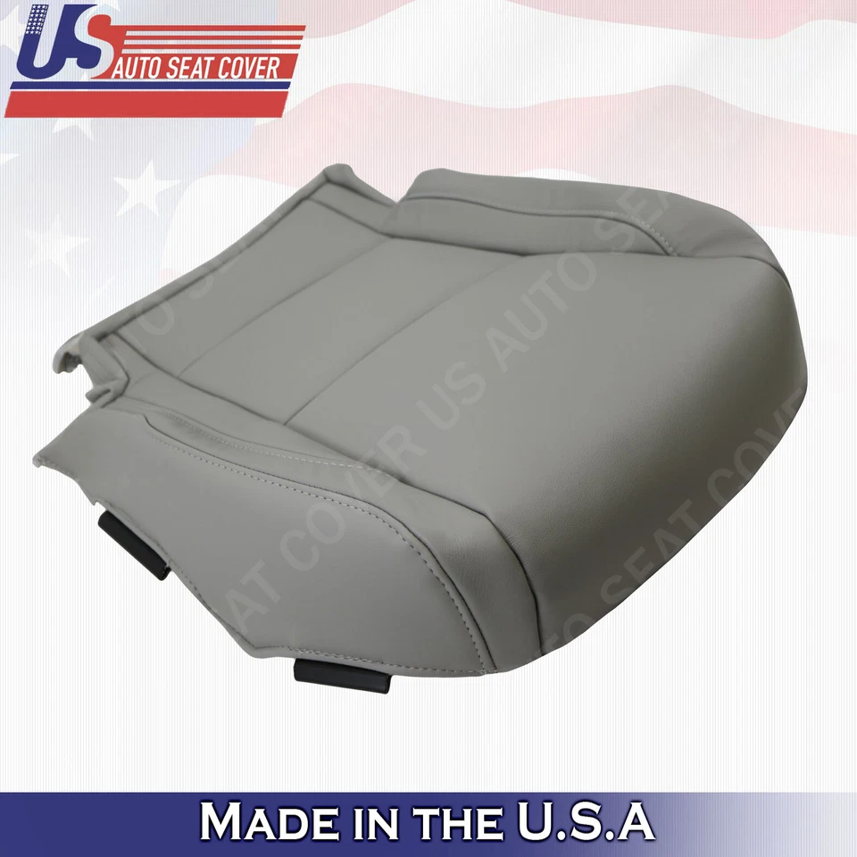 Capas de assento de couro cinza parte inferior lateral do passageiro e unidade MDX para Acura MDX Drive 2014 2015 - Imagem 3 de 4