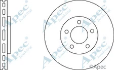 2X APEC RED DSK2554 FRONT VENTED BRAKE DISCS FOR NISSAN QAHQAI XTRAIL