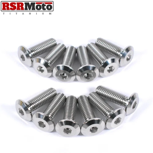 BMW S1000RR Titanium Front Brake Disc Rotor Bolts, 2019-2025