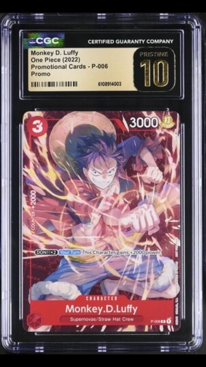 Monkey.D.Luffy-P-006 P-006 One Piece Promotion Cards for sale | eBay