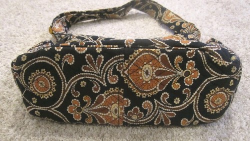 Bolso Vera Bradley Caffe Latte Mediano Bandolera Correa para el Hombro Cremallera Top 100% Algodón - Imagen 2 de 3