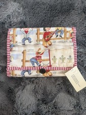 Handmade Gift Cowboy Country Vintage Portable Diaper Changing Pad With Pocket