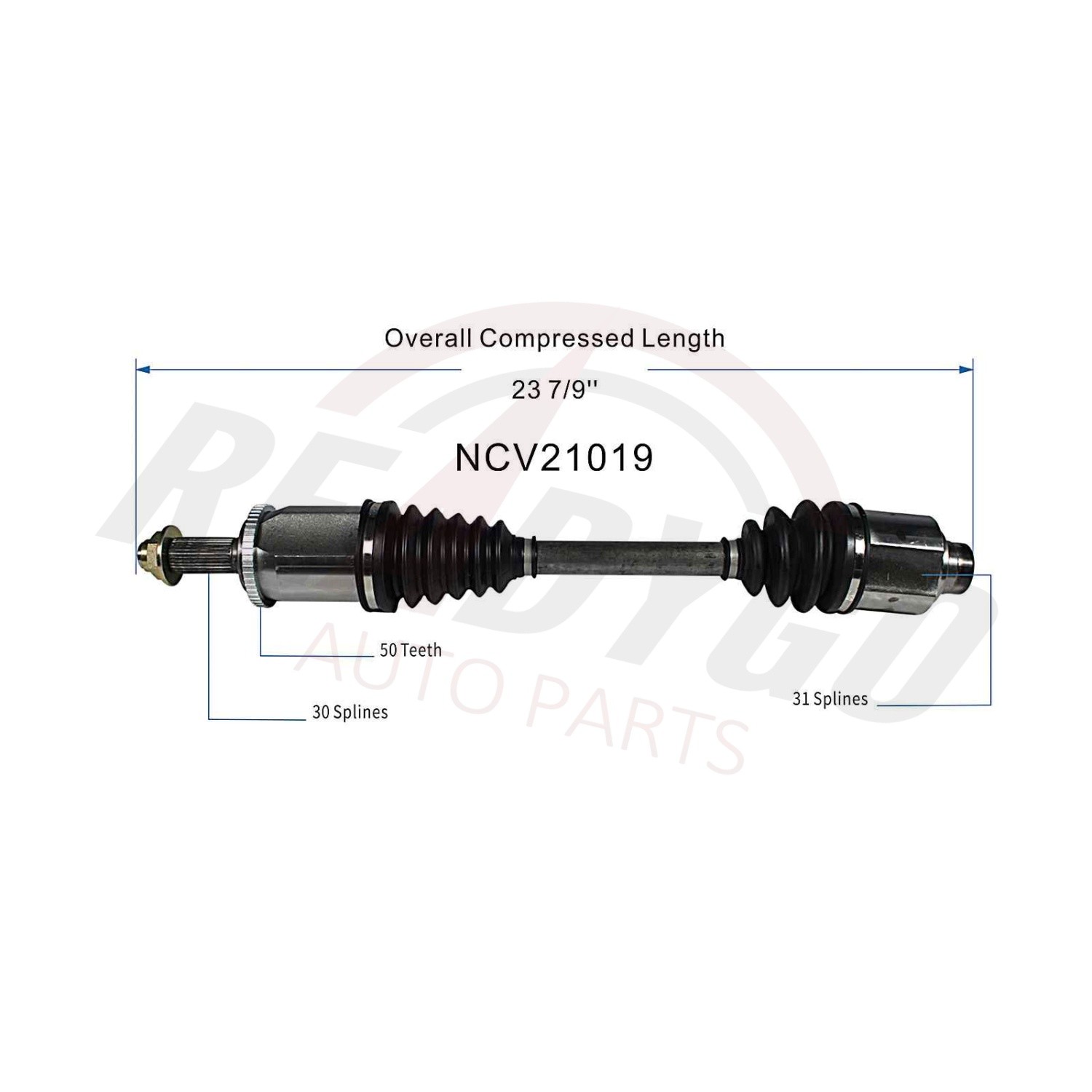 Rear Passenger Side Complete CV Axle Shaft Assembly for Acura NSX Manual Trans