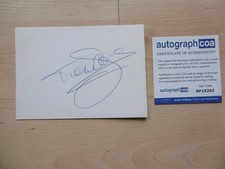 Tom Jones autograph signed 10x15 cm index card ACOA