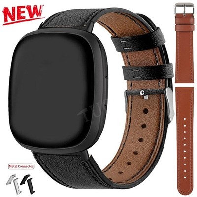 Ersatz Leder Armband Für Fitbit Versa 4 3 / Sense 2 1 Classic Uhrenarmband Band