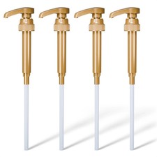 4 Pcs Coffee Syrup Pump Dispenser - Works as Skinny and Torani Syrup Pump - Fits