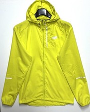 New Balance Hooded Running Windbreaker, Neon Yellow, Men’s Small. Reflective.