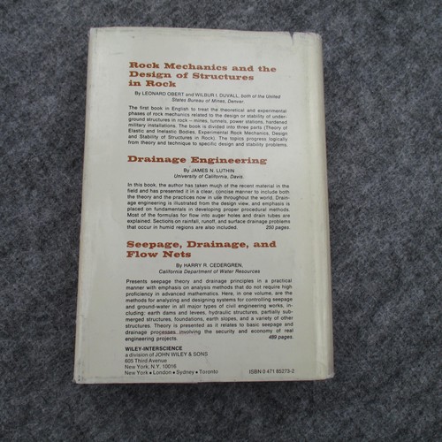 Vintage Soil Mechanics in Engineering Practice Terzaghi Peck 1967 Hardcover Book - Picture 3 of 10