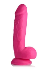 8.25 Inch Dildo with Balls - Pink