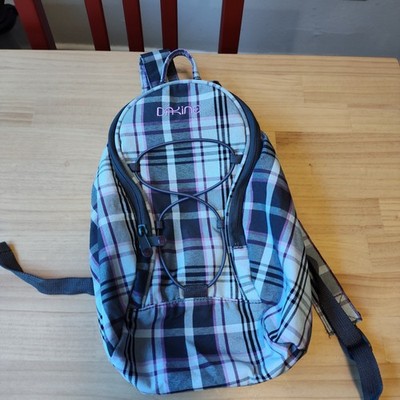 Dakine Mini Backpack Pink And Plaid as is