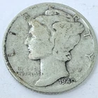 1940 D LIBERTY MERCURY 90% SILVER DIME CIRCULATED COIN #5344