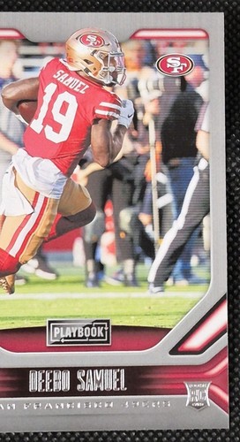 2019 Panini Playbook Deebo Samuel Rookie Card RC No. 117 49ers Commanders - Picture 3 of 6