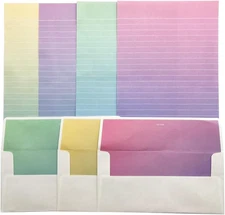 Letter Writing Paper Lined Stationary Paper and Envelope Set Letter Set 32