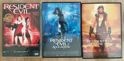 3 X Resident Evil DVD - Apocalypse / Extinction - Jovovich - Weltweiter Versand