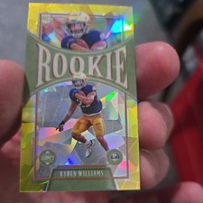 2022 Panini Legacy KYREN WILLIAMS GOLD Cracked Ice MINI RC 1/10 Notre Dame RAMS!