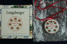 Longaberger 1998 Happy Mothers Day Scalloped Bouquet Pottery Tie-On #34002 - NEW