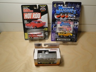 MUSCLE MACHINES 1/64&1/63 `65 Chevelle Wagon Chevy Nomad Ground Pounder M2