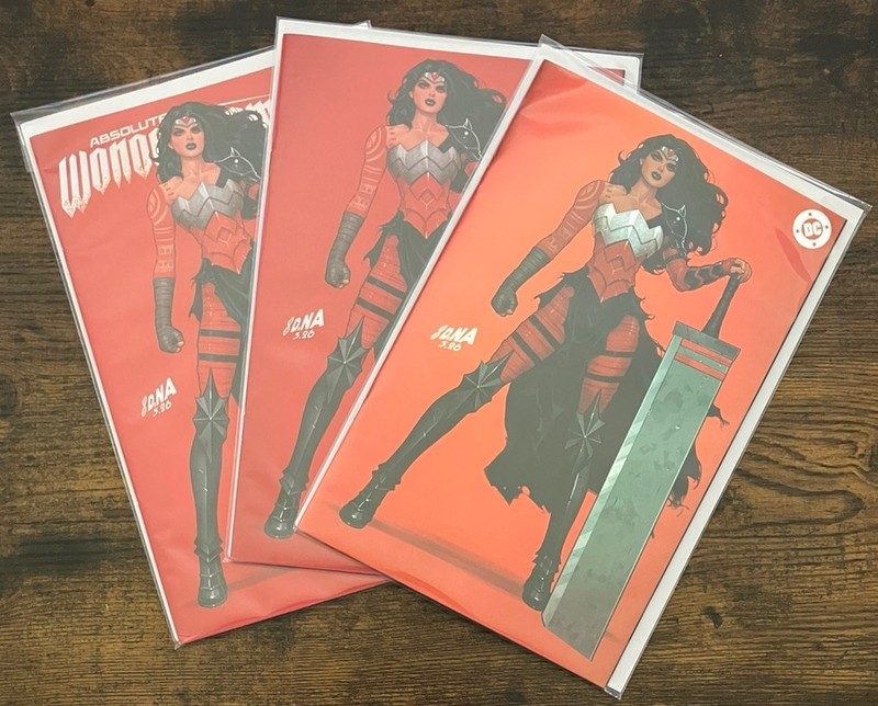 Absolute Wonder Woman #19 - Trade, Virgin & Foil Compete Set - NEW!