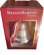 REED BARTON Silverplate Christmas Bell Annual Ornament 2014 NEW