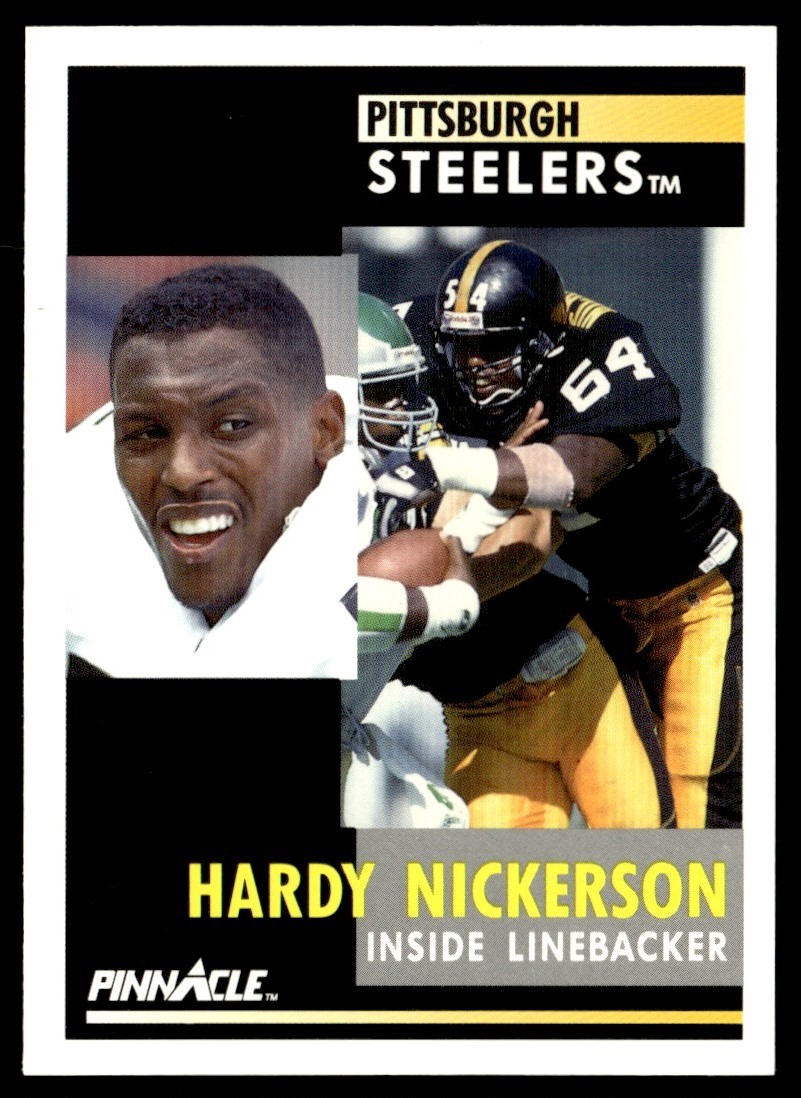 1991 Pinnacle Hardy Nickerson Pittsburgh Steelers #122