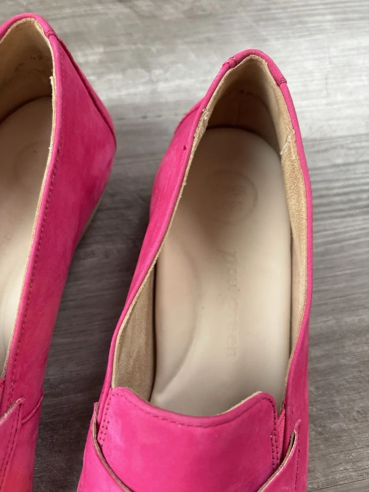 Zapatos mocasines de cuero rosa suave Paul Green para mujer talla 11 EE. UU. 8,5 UK Foto 4 de 4